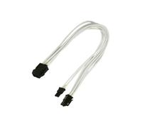 Nanoxia Adaptateur secteur alimentation 8 broches PCIe (6+2) (M) pour alimentation PCI Express 6 broches (F) 30 cm blanc