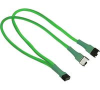 Nanoxia Câble PWM en Y à 4 broches - 30 cm - vert fluo