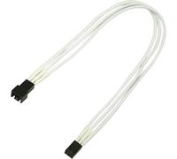 Nanoxia Kabel 3-Pin Verlängerung, 30 cm, Single, weiß