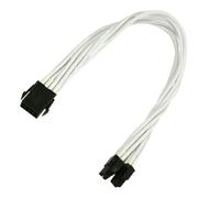 Nanoxia nx8pv3ew - Câble (EPS (8-Pin), EPS (4 + 4-Pin), mâle/Femelle) Couleur Blanc