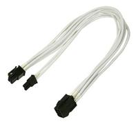 Nanoxia NXP683EW Câble Nanoxia PCI-E 6 broches vers 6+2 broches, 30 cm, simple, blanc