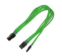 Nanoxia PCI-E 6 to 6 + 2-Pin Adaptor, Single Sleeve intérieur 0,3 m PCI-E (6 + 2 Broches) PCI-E (6-Pin) Vert