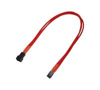 - Rallonge de câble d'alimentation de ventilateur - Molex 3 broches (F) pour Molex 3 broches (M) - 30 cm - rouge