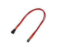 - Rallonge de câble d'alimentation de ventilateur - Molex 3 broches (F) pour Molex 3 broches (M) - 30 cm - rouge