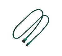 - Rallonge de câble d'alimentation de ventilateur - Molex 3 broches (F) pour Molex 3 broches (M) - 60 cm - vert
