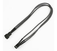 Nanoxia Rallonge Molex 3 broches - 30 cm - carbone