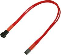 Nanoxia Rallonge Molex 3 broches - 30 cm - rouge