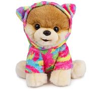 Nanquan GUND Boo, le chien le plus coupé du monde, avec capuche arc-en-ciel, animal poméranien, pour les âges 1 et le haut, 22,3 cm