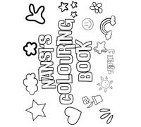 Nansi's Colouring Book: Personalised with Your Name on Every Page