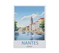 Nantes, France,Puzzle en Papier 1000 Pieces Adultes Enfants Classique Jeu Cadeau(38x26cm)-EO75