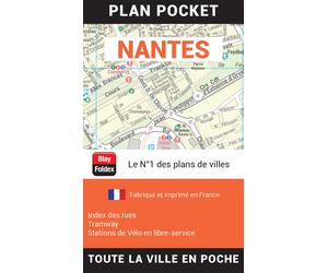 Nantes, Loire-Atlantique - Plan de ville "pocket" | Blay Foldex