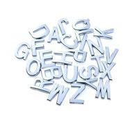 NanTun Autocollants 3D argentés de 5,1 cm pour portes et boîtes aux lettres, hôtel, chambre, appartement, bureau, voitures, camions