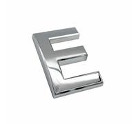 NanTun Autocollants 3D Argentés pour portes et boîtes aux lettres E - 5,1 cm - Pour porte et boîte aux lettres d'hôtel, chambre, appartement, bureau, voitures, camions