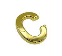 NanTun Autocollants 3D dorés pour portes et boîtes aux lettres C - 5,1 cm - Pour porte et boîte aux lettres d'hôtel, chambre, appartement, bureau, voitures, camions
