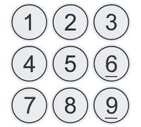 NanTun Lot de 50 numéros de table en plastique pour casier de rangement - Pour pubs, restaurants, clubs - Blanc - De 1 à 50