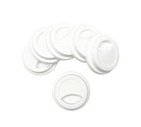 NanTun Lot de 6 couvercles en silicone anti-déversement réutilisables pour tasse à café - Blanc