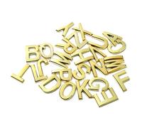 NanTun Numéros de maison 5,1 cm - Autocollant doré pour boîte aux lettres - Lettre A
