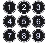 NanTun Plastique numéro de table numéro de casier Bar Restaurant Club Tags 100 feuilles - Noir - 1 à 100