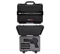 Nanuk 910 Coque rigide Optic Ready avec insert en mousse personnalisé, étanche IP67 et résistant à l'écrasement, construction robuste pour une protection ultime, fabriquée en Amérique du Nord - Noir