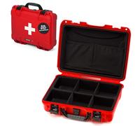 NANUK 910 Valise de Secours Vide avec Organiseur de Couvercle & Séparateurs | 36,3 × 28,2 × 11,9 cm, Protège vos Fournitures Médicales contre l'Eau, la Poussière et les Chocs, Compacte & Personnalisable