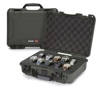 NANUK 910 - Valise de voyage étanche pour montres, 10 emplacements, résistante aux chocs et à la poussière, bagage cabine compatible, intérieur mousse premium (36,3 × 28,2 × 12 cm) - Olive