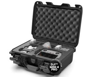 Nanuk 915 Boîtier rigide étanche avec insert en mousse pour DJI Mini 4 Fly More (également compatible avec la version précédente/DJI Mini 3) - Noir