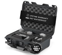 NANUK 915 pour DJI™ Mini 5 Pro Fly More Combo Plus - Valise Rigide Étanche avec Mousse de Protection pour Drone, Résistante aux Chocs, Valise de Transport Portable (40,1 x 30,7 x 17,3 cm) - Graphite