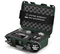 NANUK 915 pour DJI™ Mini 5 Pro Fly More Combo Plus - Valise Rigide Étanche avec Mousse de Protection pour Drone, Résistante aux Chocs, Valise de Transport Portable (40,1 x 30,7 x 17,3 cm) - Olive