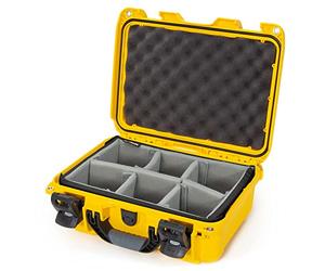 Nanuk 915 Pro IP67 Valise solide pour kit photo de cabine d'avion avec coque en résine NK-7 résistante aux chocs et imperméable, poignée souple et ergonomique, système de verrouillage PowerClaw, jaune