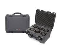 Nanuk Valise 918 avec insert en mousse pour 6 objectifs - Graphite
