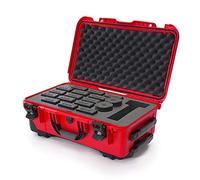 Nanuk 935 Coque Rigide étanche avec Insert en Mousse personnalisée pour DJI Inspire 2 Batteries avec Roues Rouge
