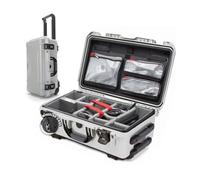 NANUK 935 Pro Photo Kit - Valise Rigide étanche pour Appareil Photo, avec séparateurs rembourrés et roulettes, 56 x 36 x 23 cm - Antipoussière et résistante aux Chocs, Bagage Cabine - Argent