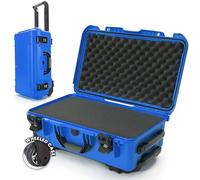Nanuk 935 Valise de Cabine Rigide étanche avec roulettes, Mousse cubique et Couvercle Organiseur - Bleu