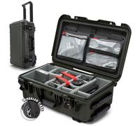 Nanuk 935 Valise de Cabine Rigide étanche avec roulettes, séparateur rembourré et Organisateur de Couvercle - Olive