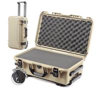 NANUK 935 - Valise de Protection légère et étanche en résine NK-7, avec roulettes et Insert en Mousse Personnalisable (56 cm x 36 cm x 23 cm) Homologuée Bagage Cabine (Tan Désert)
