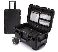 NANUK 938 Pro Photo with N-Cubik Étui rigide étanche pour appareil photo de voyage avec insert N-Cubik 17S & 17M et roues 60,5 x 39,4 x 33,5 cm, résistant à la poussière et aux chocs, idéal pour les