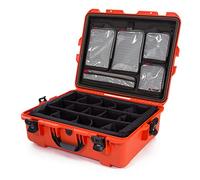Nanuk 945 Étui Rigide étanche avec Couvercle Organiseur et séparateur rembourré Orange