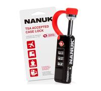 NANUK Cadenas approuvé TSA - Cadenas de voyage Durable et Sécurisé avec anse en acier ultra-résistant aux coupures et inoxydable
