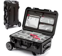 NANUK Kit photo 935 Pro avec roues robustes - Étui rigide étanche pour appareil photo de voyage avec séparateurs rembourrés et organisateur de couvercle, 55,9 x 35,6 x 22,9 cm - Résistant à la
