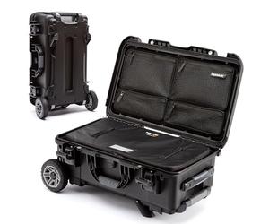 NANUK-R 935 - Valise de Protection Rigide et étanche en résine NK-7 avec Roues Tout Terrain, Organiseur de Couvercle en Mesh et séparateurs N-Cubik 13 L (56 x 36 x 23 cm) Bagage Cabine - Noir
