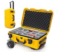 NANUK Valise de Cabine Rigide étanche avec roulettes et séparateur rembourré Jaune 935