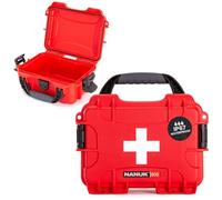 NANUK 903 Valise Premiers Secours Vide - Idéale pour Organiser Une Trousse de Secours, certifiée IP67, Antichoc, résistante à la poussière et Flottante. (23.1 × 17.3 × 9.7 cm) - Rouge