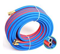 NanXi Tuyau De Soudage Jumelé Oxygène Acétylène, Double Torche Oxy Acétylène, Diamètre Intérieur: 6 Mm, Bleu, 5m