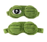 Nanxin Masque de Nuit Enfant, Créatif Grenouille Chat Chien Modèle 3D Masque de Sommeil, Voyage de Sommeil (Vert)
