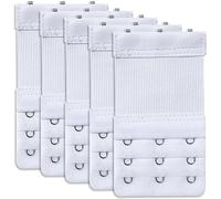 NANXJIUR Extension Soutien-Gorge 5 pcs Femme Extenseur Soutien-Gorge 3 Crochets Elastique Extenseur Soutien-Gorge Bande Sangle Souple Confortable (Noir)