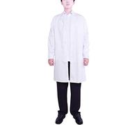 Nanxson Blouse Blanche Médicale Veste de Travail en Chimie Laboratoire Manches Longues pour Infirmière/Docteur/Médecin/Technicien CF9002 (XXL, Blanc)
