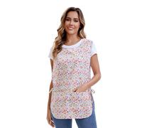 Nanxson Femmes Tablier de Cuisine Coton Motif Gilet Imprimé avec Lacets Tablier avec 2 poches pour la cuisine, la pâtisserie