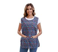 Nanxson Femmes Tablier de Cuisine Coton Motif Gilet Imprimé avec Lacets Tablier avec 2 poches pour la cuisine, la pâtisserie