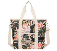 Nanxson Sac Isotherme Repas 15L/29L Grand Capacité Sac Lunch Bag Floral Cooler Bag Portable avec bandoulière Réglable pour Déjeuner Travail Ecole Plage Pique-Nique (29L,B-Vertes Feuilles)