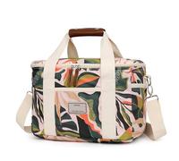 Nanxson Sac Isotherme Repas 15L/29L Grand Capacité Sac Lunch Bag Floral Cooler Bag Portable avec bandoulière Réglable pour Déjeuner Travail Ecole Plage Pique-Nique (15L,A-Vertes Feuilles)